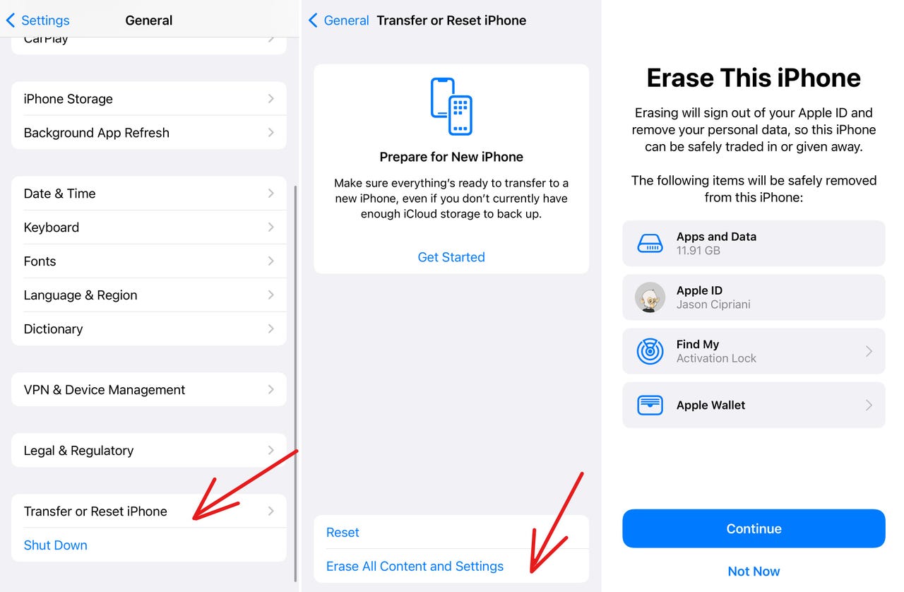 How to factory reset your iPhone | ZDNET