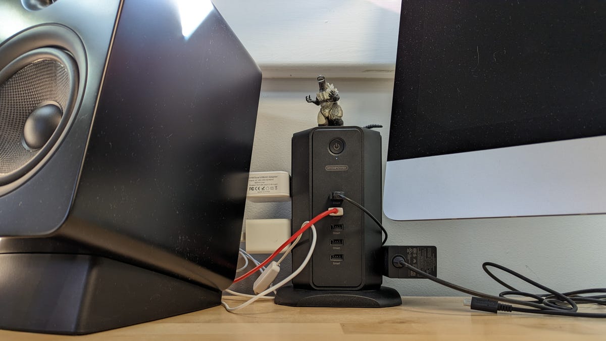 This little power tower for your desk means never having to search for outlets