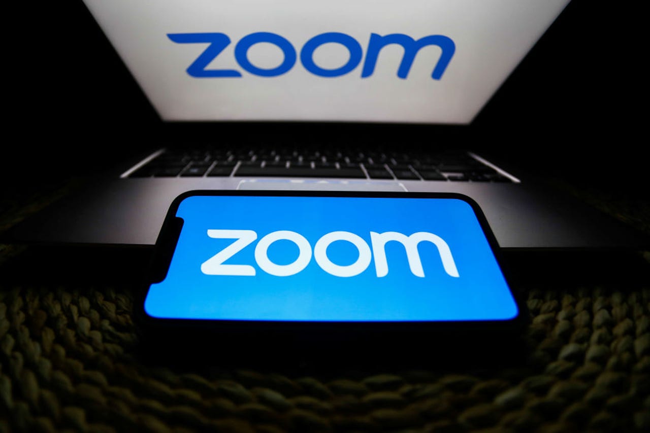 Zoom on phone and laptop
