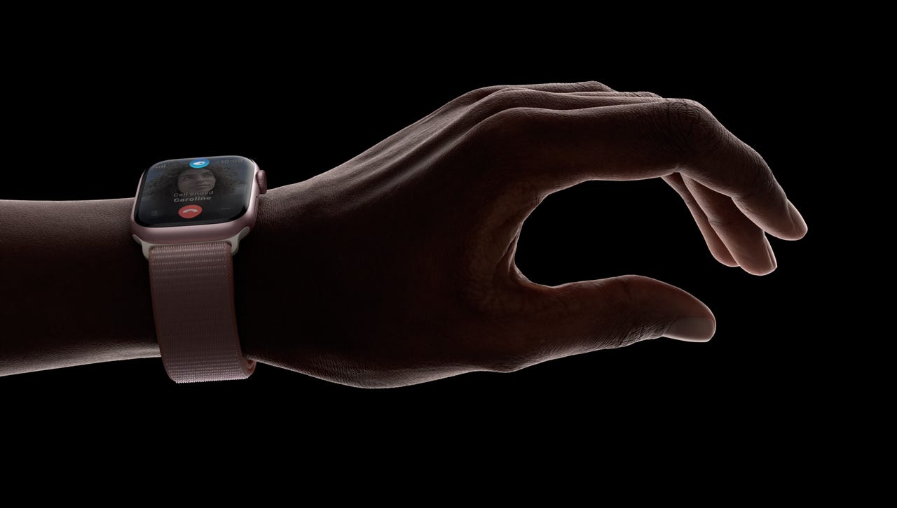 Apple watch on a person's wrist