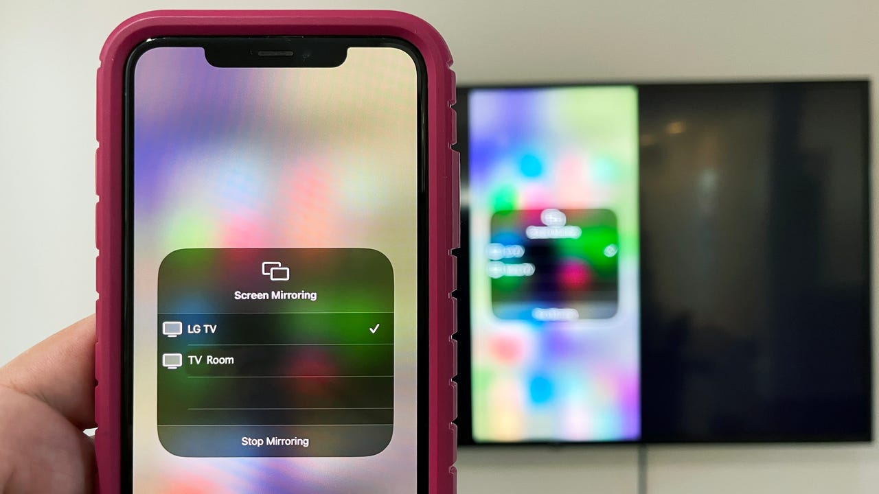 Screen mirroring from iPhone to TV