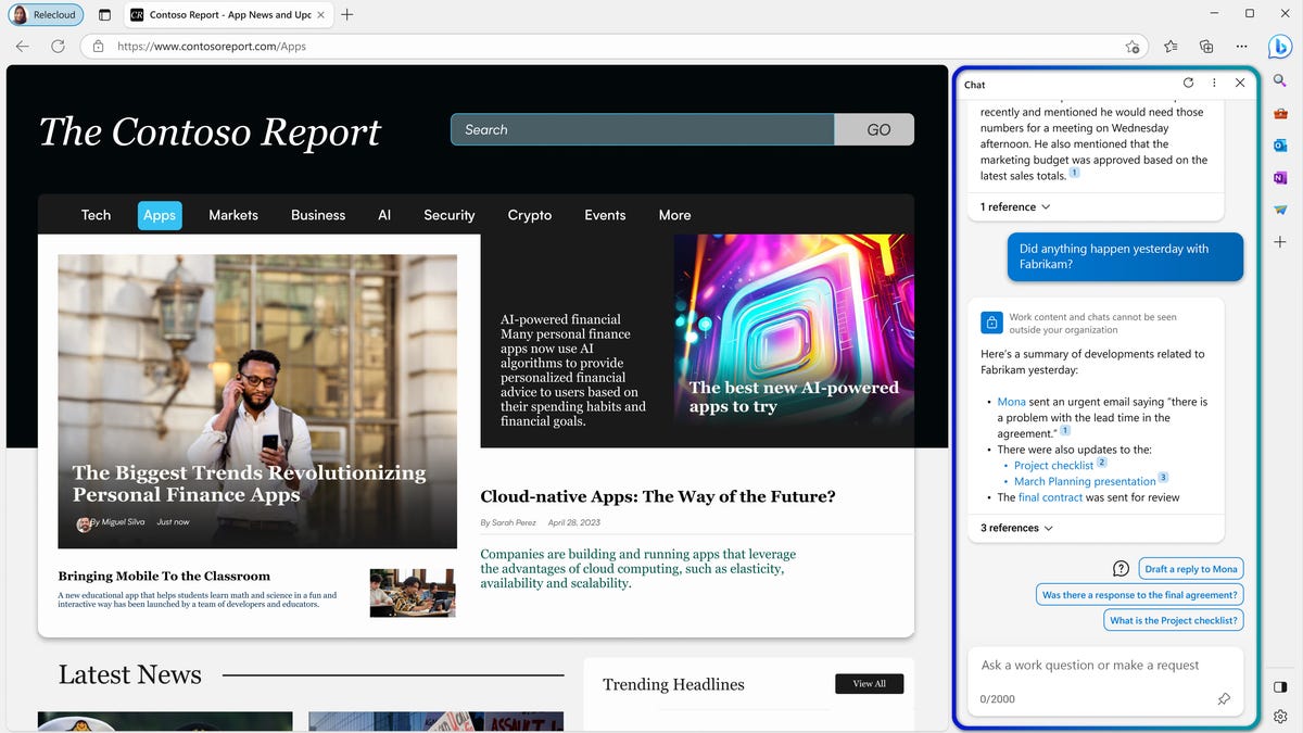 Microsoft Edge gets AI-powered upgrades and these other new features