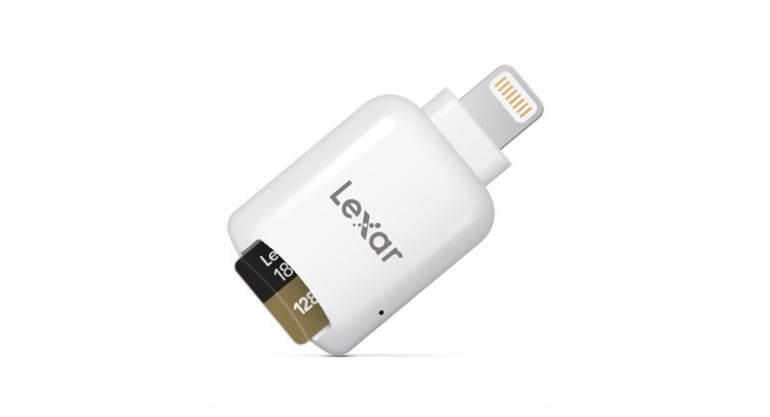 Lexar's microSD reader for Lightning devices