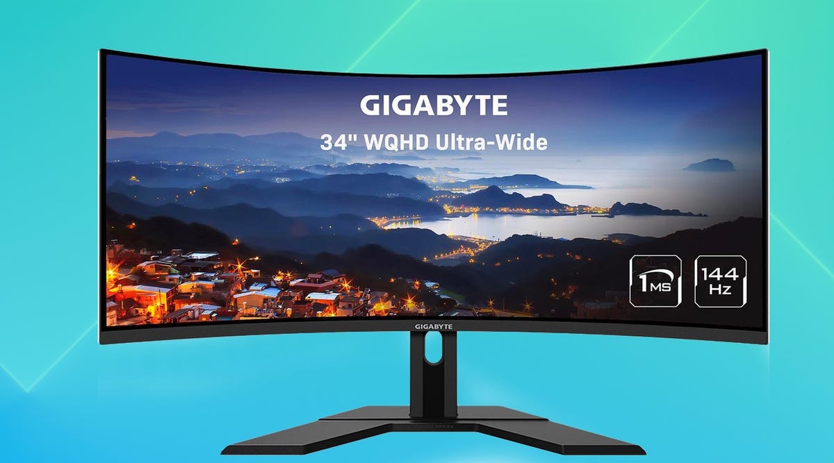 Gigabyte 34" 144Hz curved gaming monitor,