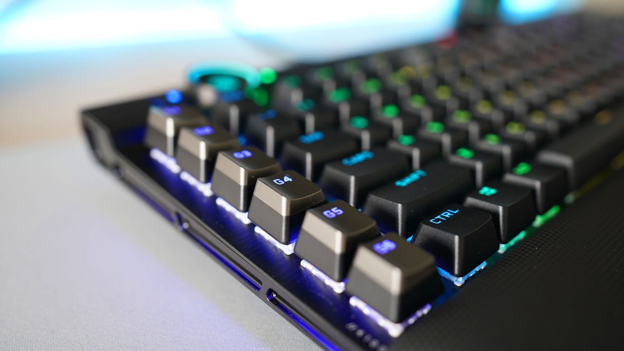 CORSAIR has released the K100 RGB OPX GOLD; optical mechanical