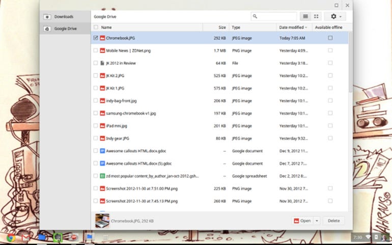 Chrome OS File Manager