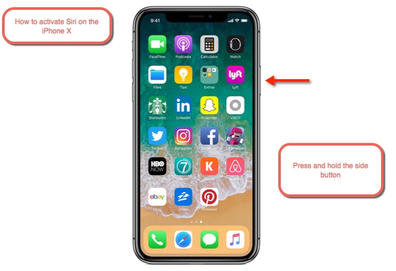 How to activate Siri on the iPhone X