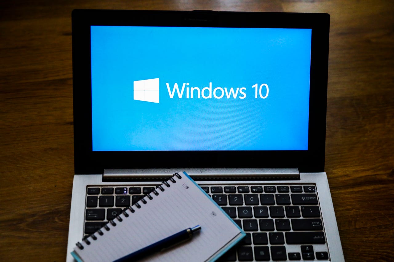 Windows 10 on laptop