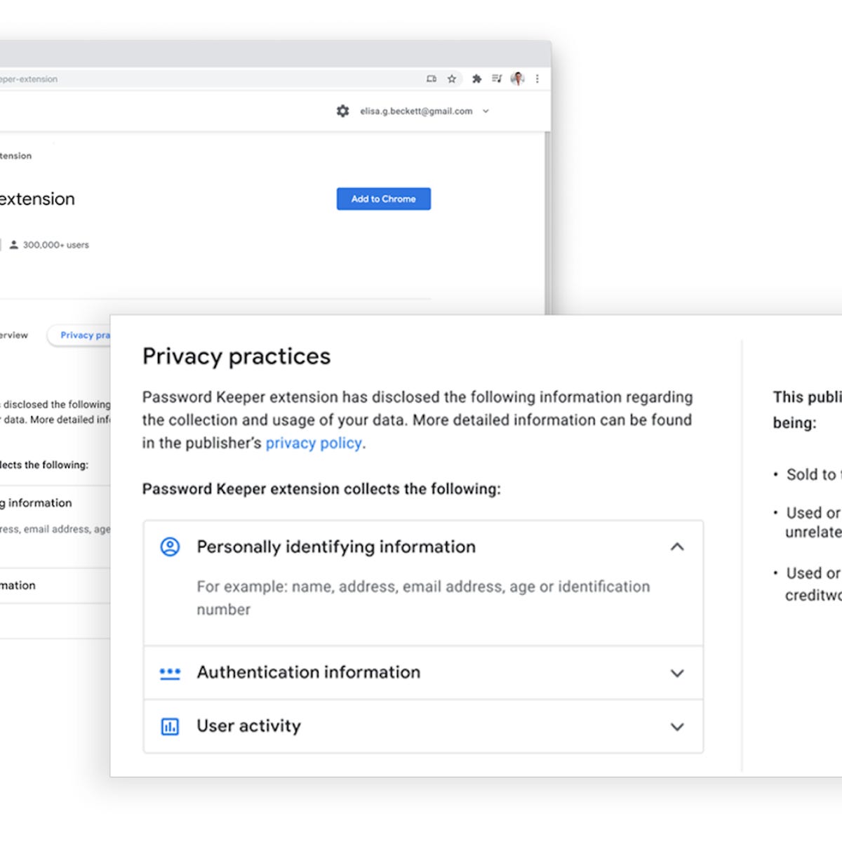 Starting next year, Chrome extensions will show what data they collect from  users