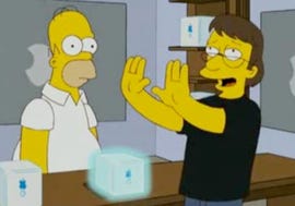 The Simpsons lampoon Apple