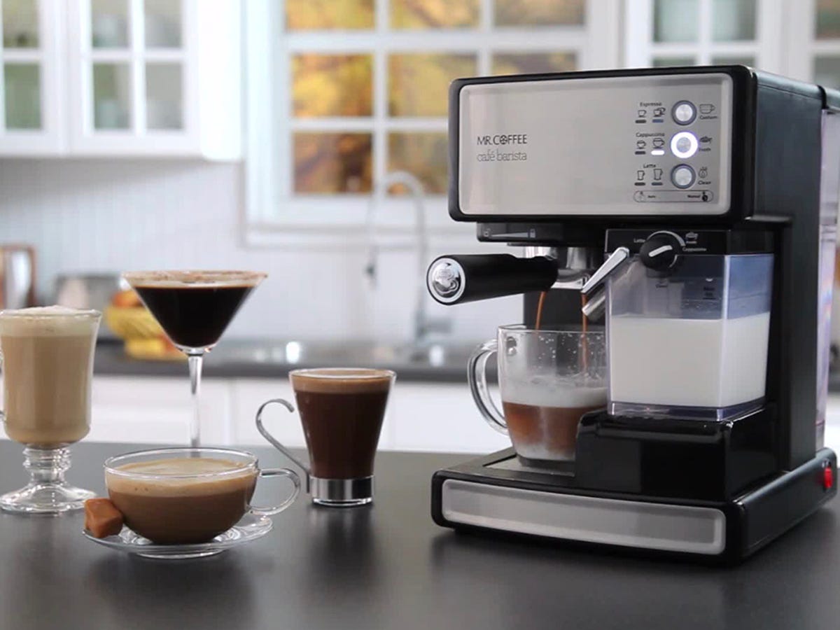 Mr. Coffee Cafe Barista review: An automatic espresso machine that makes  lattes almost robotically - CNET