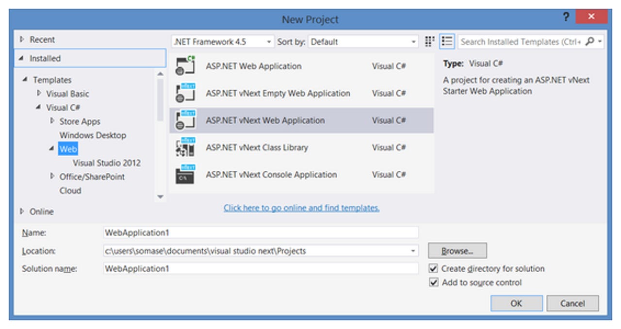 Microsoft makes available first test build of 'Visual Studio 14' | ZDNET