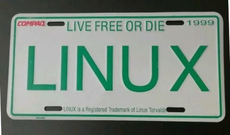 Linux License Plate